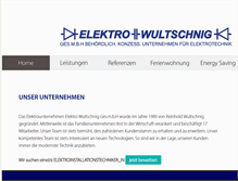 Tablet Screenshot of elektro-wultschnig.at